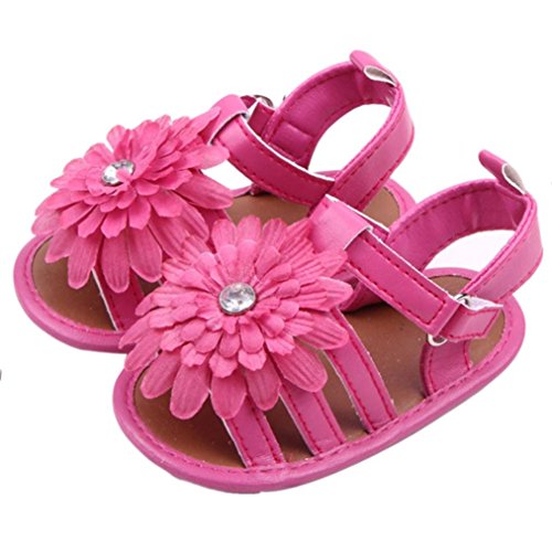 Voberry® Baby Infant Girls Flower Shoes Summer Crib Sandals Voberry® Baby Infant Girls Flower Shoes Summer Crib Sandals