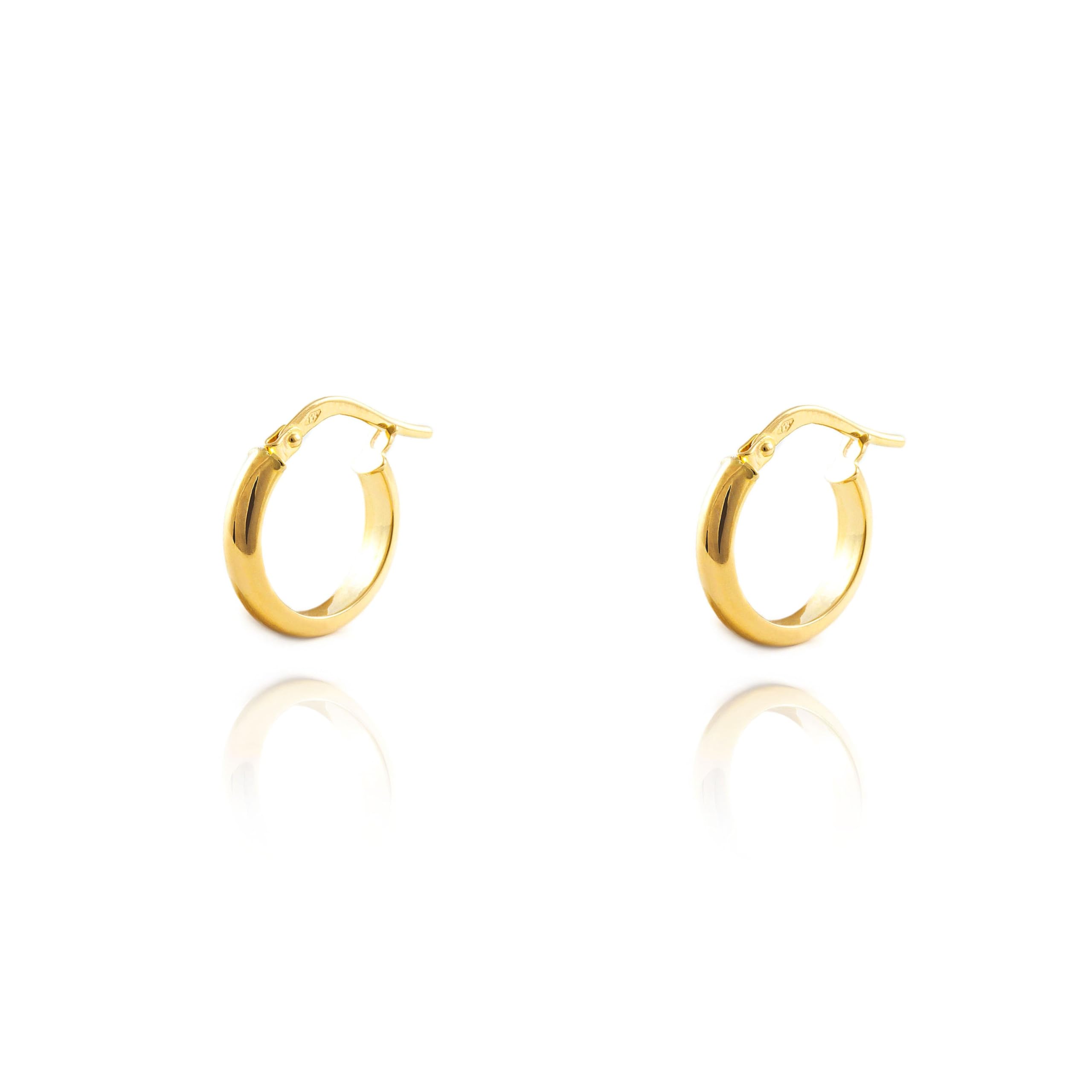 18ct yellow gold hoop Earrings