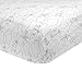 Just Born 100% Cotton Fitted Crib Sheets, Retro Ride, Grey