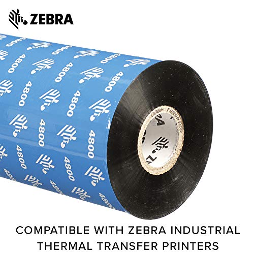 Zebra Premium Black Resin Ribbon for Industrial Thermal Transfer