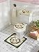 Collections Etc Hummingbird Floral Bathroom Toilet Accessories - 3 Pc