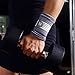Liveup SPORTS Wrist Compression Strap and Support, Wrist Support Brace with Elastic Bandage Wraps for Weightlifting Tennis Tendonitis Arthritis Therapy, L/XL(Single))