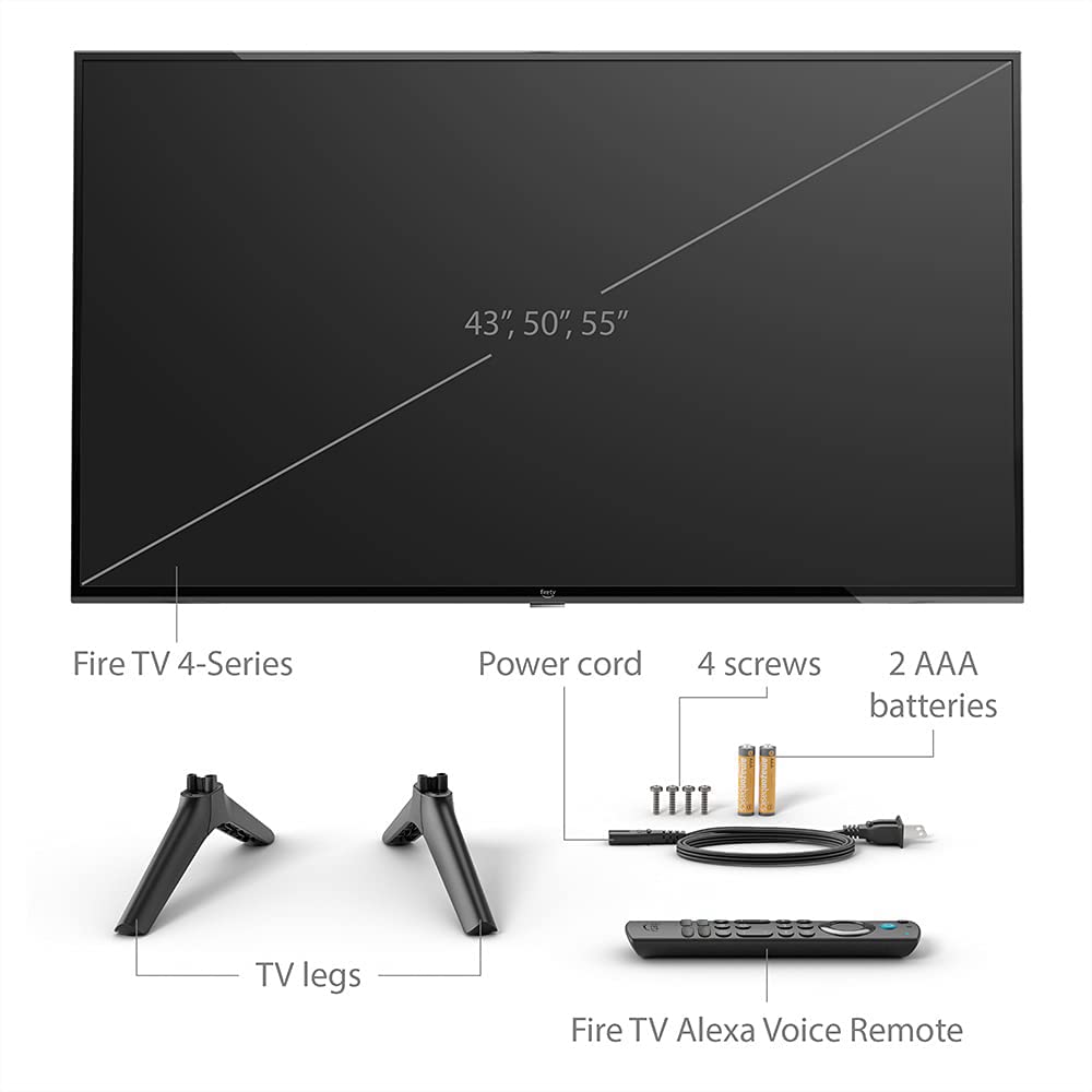 Amazon Fire TV 50" 4Series 4K UHD smart TV with Fire TV Alexa Voice