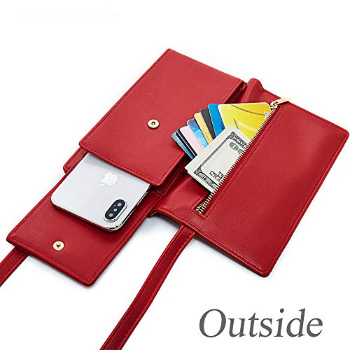 image for Valentoria Womens Purse Cellphone Holster Wallet Case Card Slot Phone 