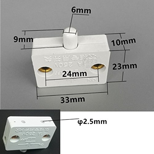 2X Cabinet Lamp Switch Wardrobe Touch Switches Drawers Open on Close Door - Thumbnail 3