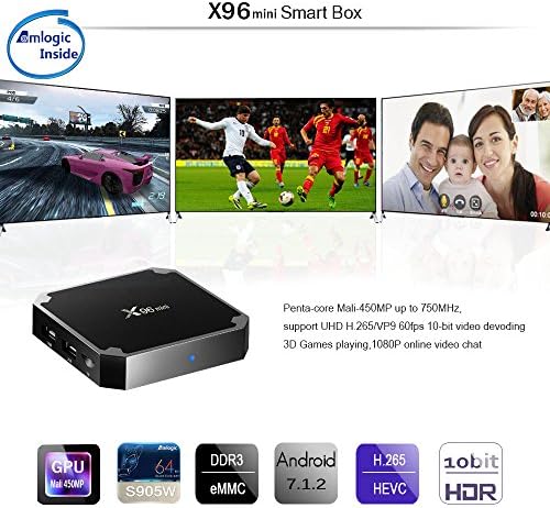 Android X96 mini 4k 7.1 2gb Ram 16gb Rom Quad Core Kodi Set Top Box android ott tv box