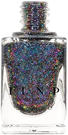 'Ilnp Paradox (H) – Teal Blue, Purple, Pink, Fuschia Holographic Ultra Chrome Color Shifting Flakie Nail Polish by Ilnp Cosmetics, Inc. "