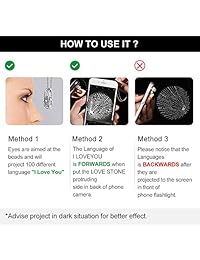 Paerapak Collar con texto en inglés "I Love You", 100 idiomas, corazón, amor, dije de memoria para mujeres, regalo para el día de la Madre