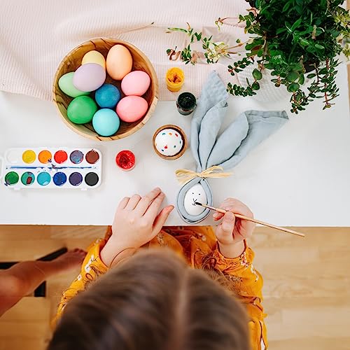 3 otters 12PCS Wooden Egg Toys, Play Eggs for Kids Pretend Play Food Set Cutting Food Toys Easter Eggs for Toddlers 3+