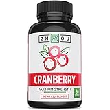 Cranberry Maximum Strength Urinary Tract Support - Non GMO & Gluten Free Antioxidant -Fight Infection & Support Immune System - Concentrate for Bladder & Kidney Health - Once Daily Softgels