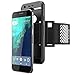 Google Pixel Armband, SUPCASE Easy Fitting Sport Running Armband Case with Premium Flexible Case Combo for Google Pixel 5.0 inch 2016 Release (Black)