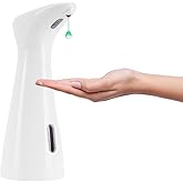 Automatic Soap Dispenser for Bathroom & Kitchen Sink, 200ml Touchless Sensor Hand Soap Dispenser with Infrared - Battery Operated Electric Dispenser, Dispensador de Jabon Automatico/Cocina