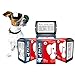 Pet disposable dog diaper Jeans style puppy female dog diapers (3 pack,24pcs) (XS)