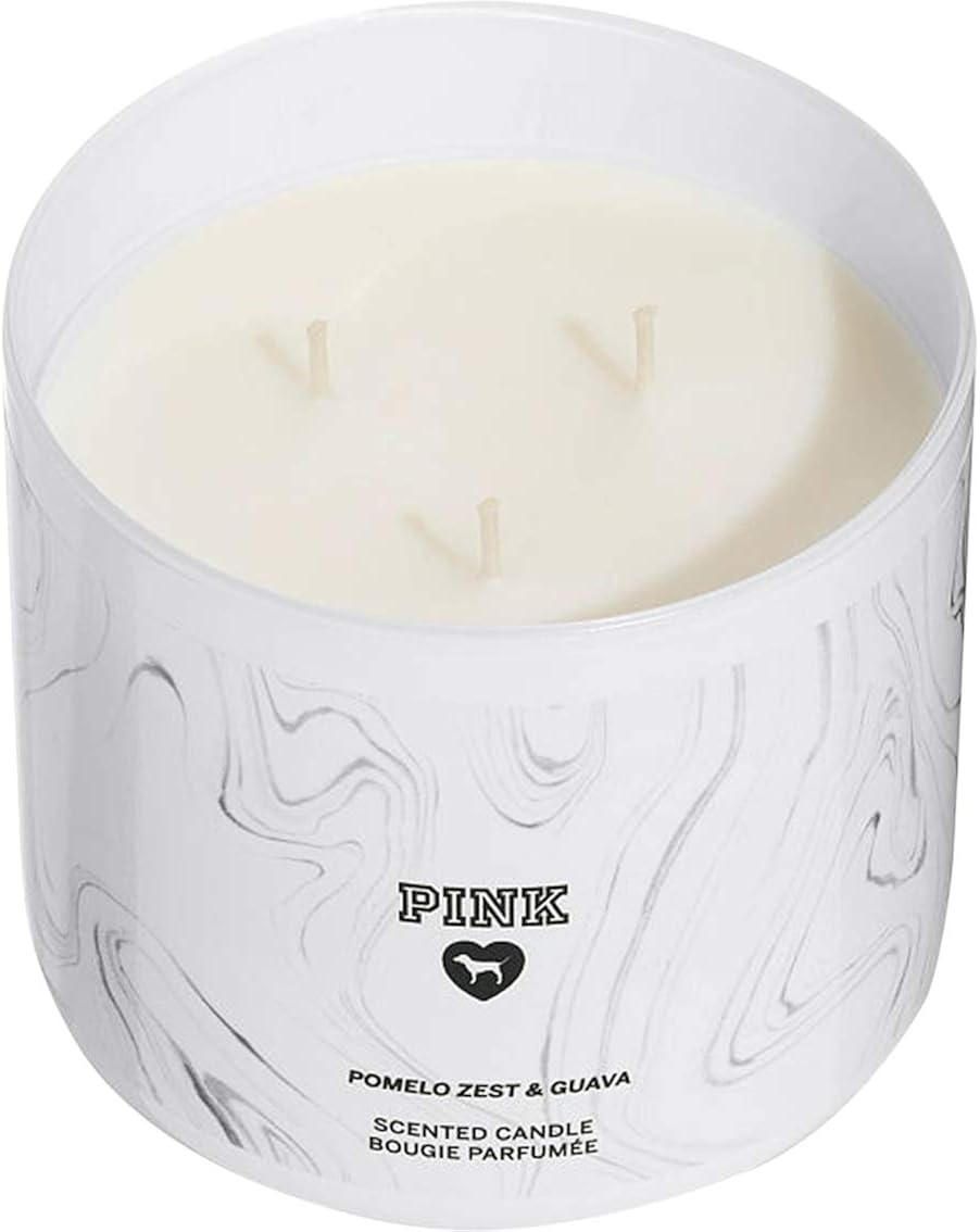 Victoria's Secret PINK Pomelo Zest & Guava Scented 3 Wick