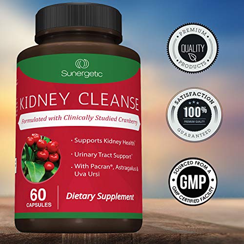 Premium Kidney Cleanse Supplement Powerful Kidney Support Formula with Cranberry Extract Helps