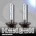 HID Xenon Low Beam Headlight Replacement Bulbs by Kensun - (Pack of two bulbs) - D2R - 6000K