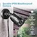 ANNKE 8Channel Security Camera System 1080P Lite H.264+ DVR with 1TB Surveillance HDD and (4) 720P Weatherproof Cameras with Build-in IR-cut filter, Smart Playback, Instant email alert with images