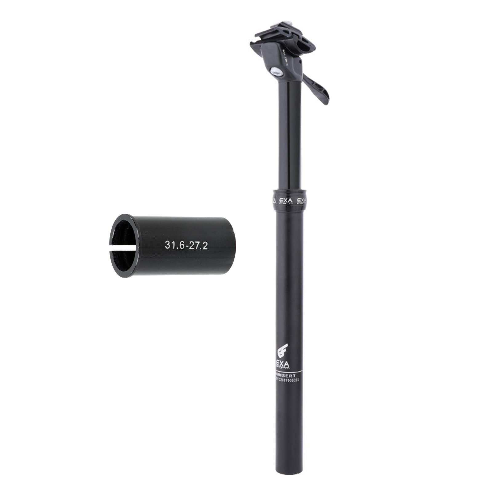 Photo 1 of JFOYH EXA Form Upgraded Speed Up 31.6mm Cable-Less Hydraulic Dropper Post with Corresponding Shim/Adapter, 150mm Travel, Consist of 27.2mm Seatpost and 31.6mm Shim
