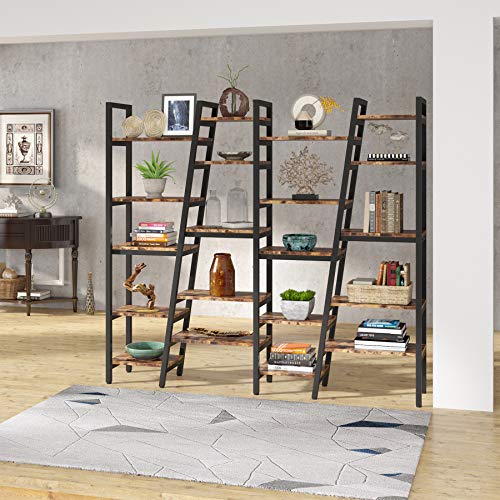 TIYASE 78.7x70.9 inch Extra Large Bookshelf Tall Etagere Bookcase, 5
