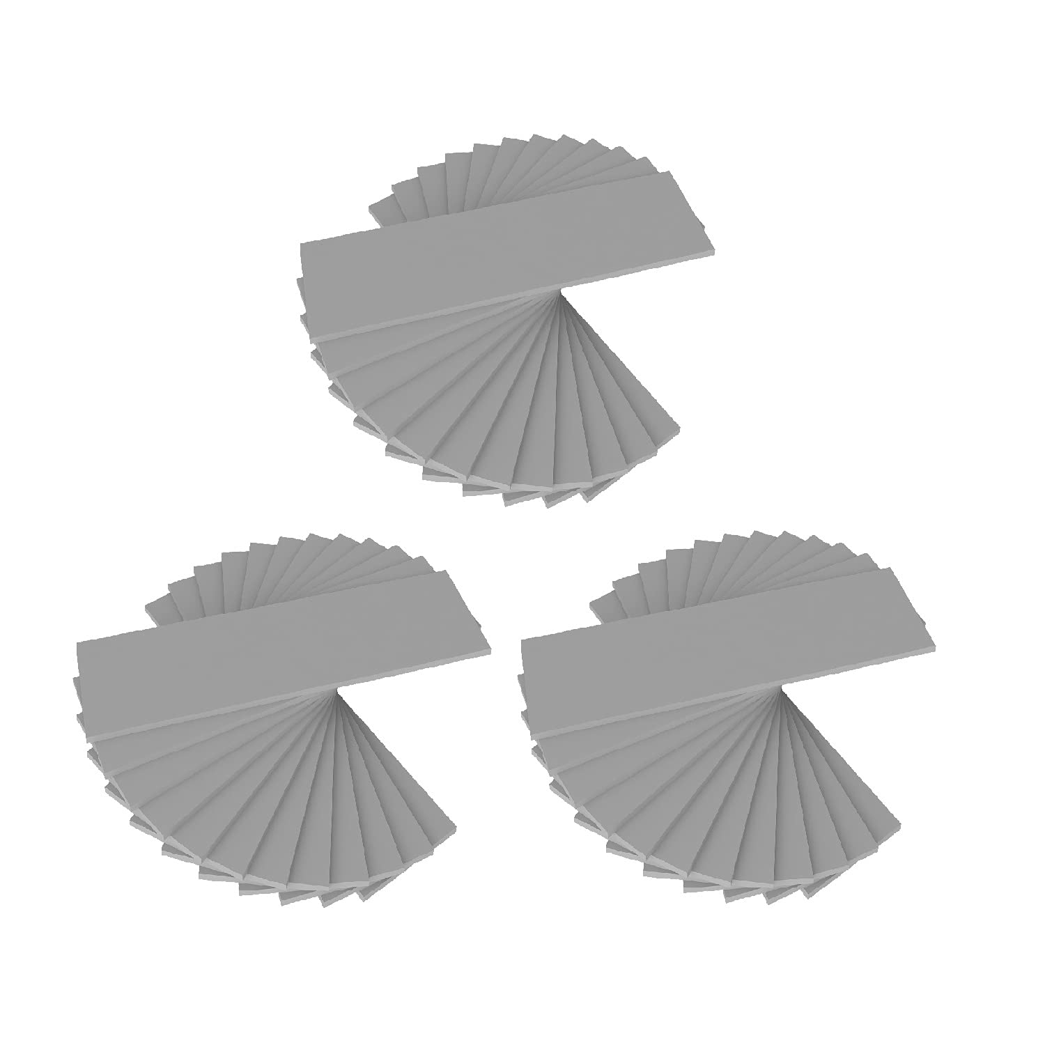 Adwits 36 Pack Assorted Thickness 0.5 1.0 1.5 mm Thermal Conductive Silicone Pads with 6.0 W/mk Thermal Conductivity, Soft Safe Simple to Apply for SSD CPU GPU LED IC Chipset Cooling -Gray