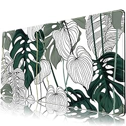 Desk Mat Green Plant Leaf Large Mouse Pad Desk Pad