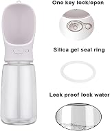 Emwel Dog Water Bottle 550ml Large Portable Water Feeder Leak Proof view 3