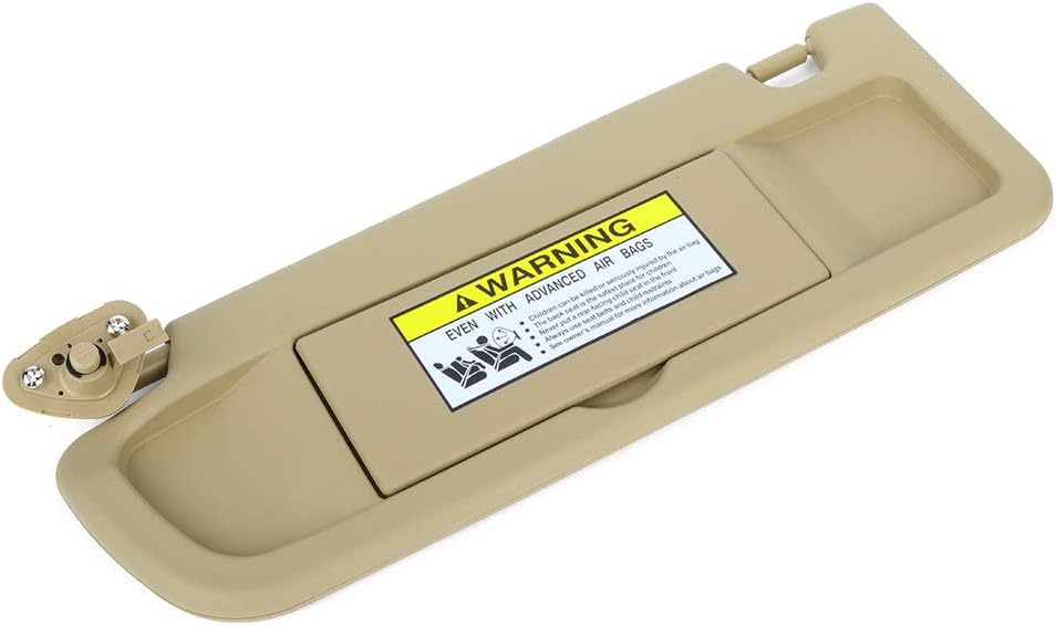 Aintier Sun Visor fit for 2006-2010 Honda Civic without Sunroof(Tan Beige,Left Driver Side)