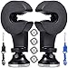Magnetic Car Mount Cell Phone Holder Hook for Backseat Headrest, FineGood 2 Pack 360 Degree Rotation Universal Organizer for Smartphone iPad Tablet GPS and E-Reader - Black