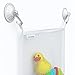 Bath Toy Organizer & Includes 3 BONUSES +, Bathroom Accessories For Baby/Kids, Mesh Storage Bag Netting Helps Minimize Mold, Mildew + 4 Super-Strength Hooked Suction Cups + Ducky!