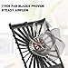 LIGHTDESIRE Handheld Fan with Crystal Stones, Mini Personal Rechargeable 3 Speeds Mode, Lady Small Fan for Desk Travel Makeup for Women (Black)