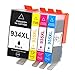 934 and 935 Ink Cartridge, Miss Deer Compatible Replacement for HP 934XL 935XL HP934 HP935 XL for OfficeJet Pro 6830 6230 6835 6812 6815 6820 6825 Printer (1 Black, 1 Cyan, 1 Magenta, 1 Yellow) 4-Pack