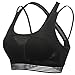 Sports Bra, Miaoling Cross Back High Impact Padded Workout bras for Women Running and Yoga