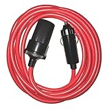 Cigarette Lighter Extension Cord Plug with Fuse 12 Volt 10 Foot Heavy Duty Electric Cable for Car Travel