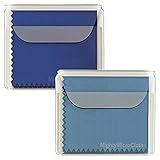 MightyMicroCloth Premium Microfiber Cleaning Cloths – (2- pack Large) each in a Travel Pouch for Eyeglasses, LED TV's, Sunglasses, Lenses, iPads, Phones, Cameras, 10