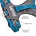 Kurgo Journey Air Dog Harness, Vest Harnesses for Dogs, Pet Hiking Harness for Running & Walking, Reflective, Padded, Includes Control Handle, No Pull Front Clip (Blue, Medium)