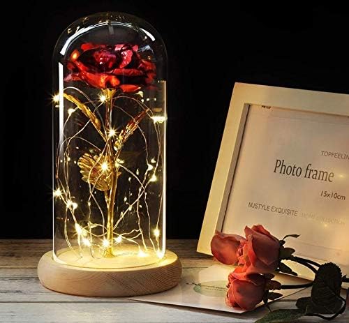 Amazon 光る Led バラ 造花 美女と野獣 装飾 インテリア 贈り物 人気 女性 妻 恋人 彼女 友達へ クリスマス 新年 結婚記念日 結婚式パーティー バレンタイ ホワイトデー ピンク 赤 造花 オンライン通販