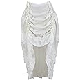 Zhitunemi Women's Steampunk Skirt Ruffle High Low Outfits Gothic Plus Size Pirate Dressing