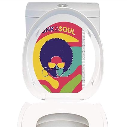 Amazon Com Qianhe Home Toilet Seat Wall Stickers Paper Vintage