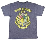 HARRY POTTER Boys Wizard in Training Navy Heather Tee
