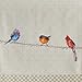 Maison d' Hermine Table Runner 100% Cotton Double Layer Table Runners 108 inches Long Decorative for Home Kitchen Dining Party Wedding Bridal Shower Spring Summer (Birdies On Wire, 14.50