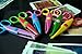 NYKKOLA 5 Inch Length Creative Scissors School Smart Paper Decorative Wave Lace Edge Scissors - Set of 6 - Assorted Colors For Scrapbook Crafts and Gif t Card GiftCard (Pack of 6 - 5