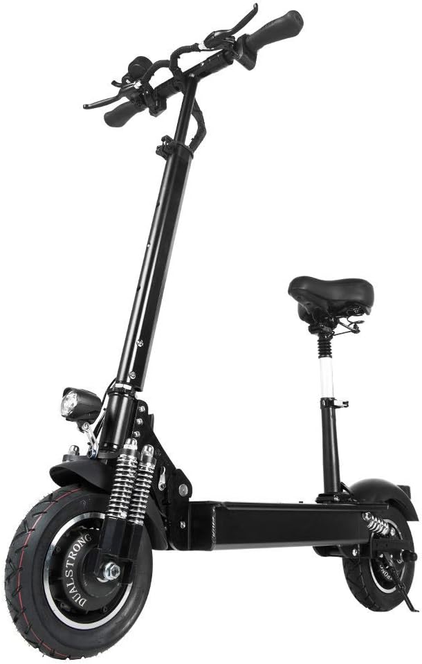 Janobike Ultra High Speed Electric Scooter 70km/h/43MPH and 80km/h/50Mile Range of Riding, 52V2000W brushless motor and 200kg/440lb Load for Adults Foldable Super Power Crazy Design