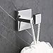 Nolimas Bath Towel Hook SUS 304 Stainless Steel Square Clothes Towel Coat Robe Hook Cabinet Closet Door Sponges Hanger for Bath Kitchen Garage Heavy Duty Wall Mounted, Chrome Polished Finish,2Pack