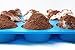 Silicone Muffin Pan Nonstick Bakeware - 12 Cups Blue Silicon Muffin Tray - BPA-Free Muffin Top Pan - Cupcake Baking Pan - Silicone Cake Cupcake Muffin Baking Tray Mold - Bonus Muffin Recipes E-Book
