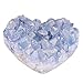QIANYA Natural Crystal Sparkling Celestite Cluster Allies Stone Home Decoration Specimen for Meditation, Reiki and Healing