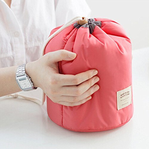 shoppozone women's multicolour bucket barrel shaped travel makeup bag