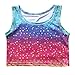 Anbaby Girls 3 Pcs Princess Mermaid Tail Swimwear Swimsuit Bikini Set Rainbow 1 140CM