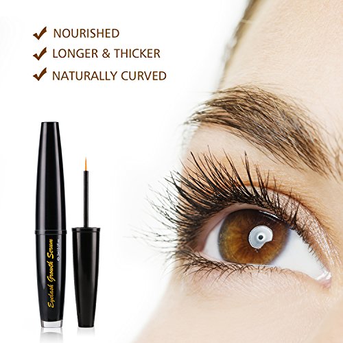Eyelash Growth Serum-Eyelash Eyebrow Enhancer Lash Growth Serum Natural Stimulate Longer and Thicker Eyelash,Fuller and Healthier Eyebrow Growth