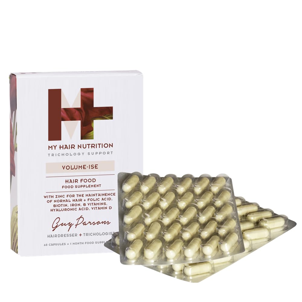 MHD Volume-ISE Biotin Capsules Hair Vitamins | 60 Hair Vitamins for Growth and Hair Loss | Biotin Supplements with Zinc, BVitamins, Collagen & Cysteine | Pack of 60 1 Month Supply