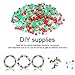 1000 Pieces Christmas Pony Beads Plastic Pony Beads Multi Color Pony Beads for Christmas Decorations DIY Jewelry Making Accessories
